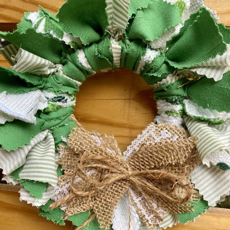Luck of the Irish: Mini Round Fabric Wreath