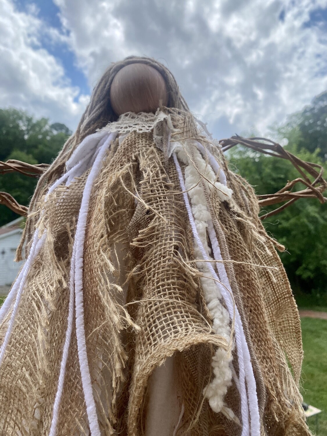 Custom Forever in My Heart Rustic Angel (Extra Large with Hanger)