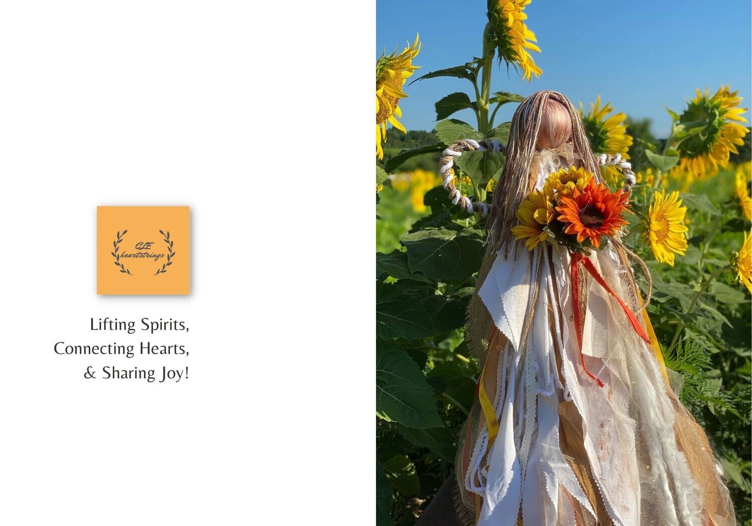 "Sunflower" Angel to Watch Over You Card &amp; Envelope