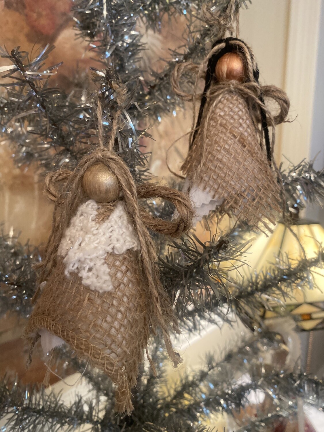 Burlap Victorian Rag Angel  (Rustic)