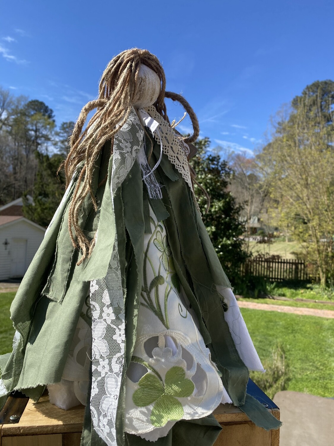 Luck of the Irish Victorian Rag Angel (Large)