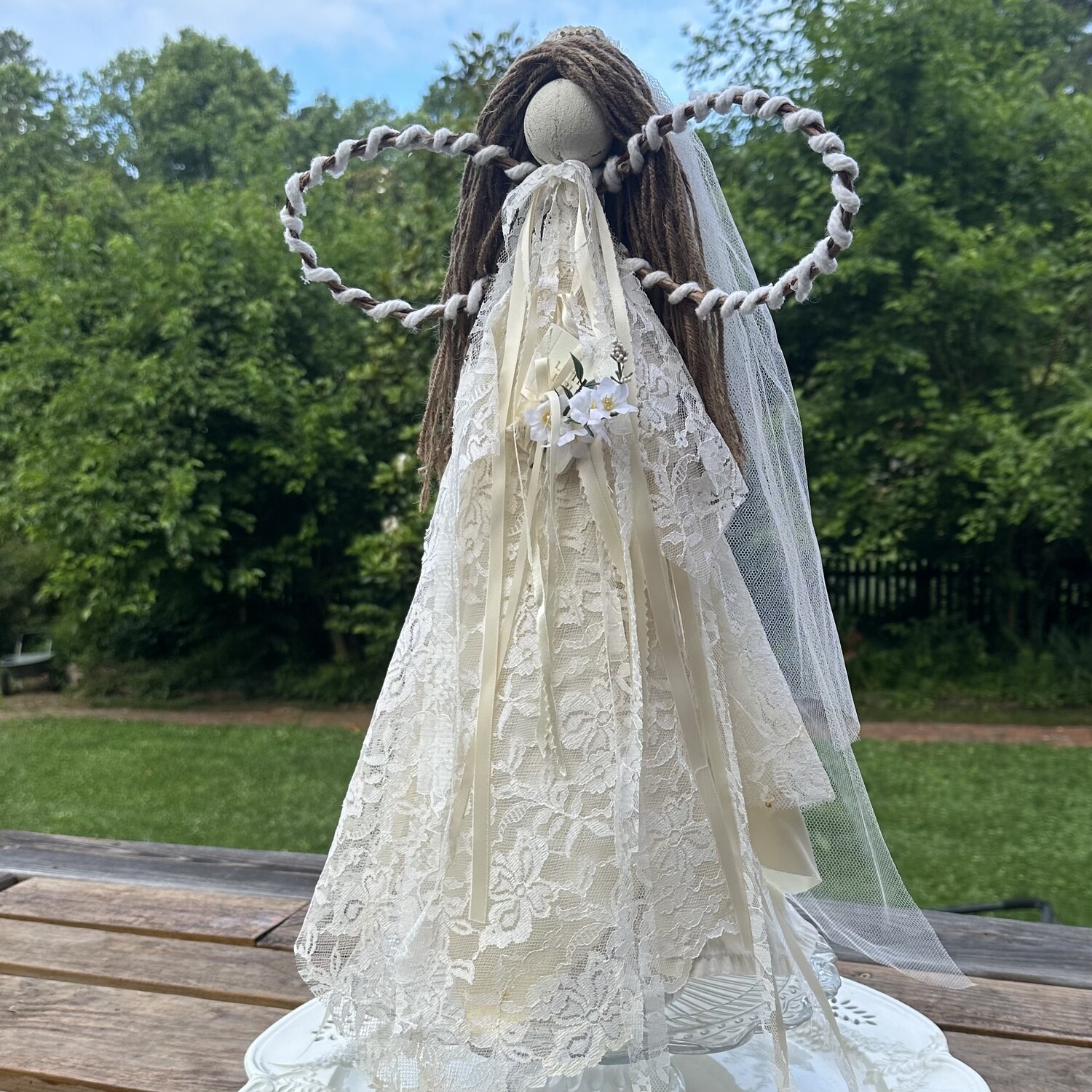Custom to Love and to Cherish Extra Large Bride Angel