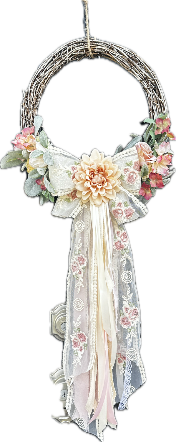 Grapevine and Floral Wreath