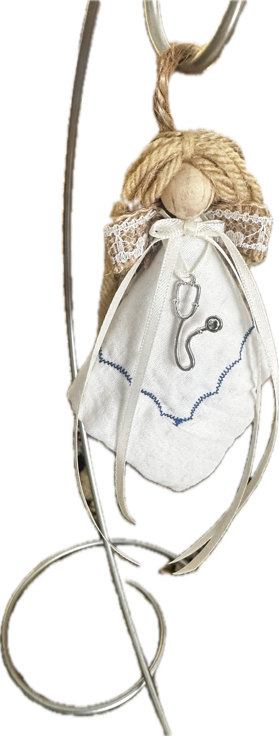 Nurses are Angels on Earth (Angel with Charm)