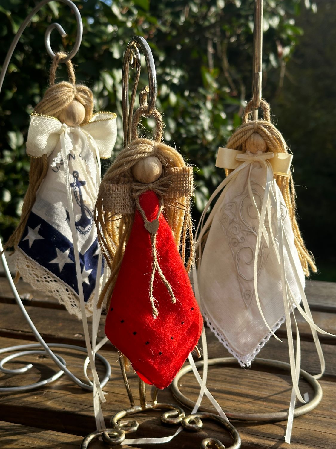 Victorian Rag Angels made with Vintage &amp; Antique Handkerchiefs