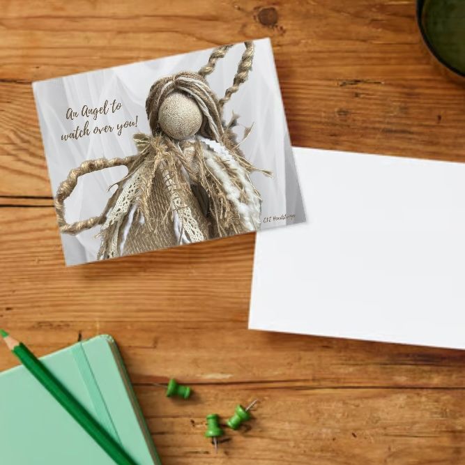 Card: An Angel to Watch Over You (blank, with envelope)