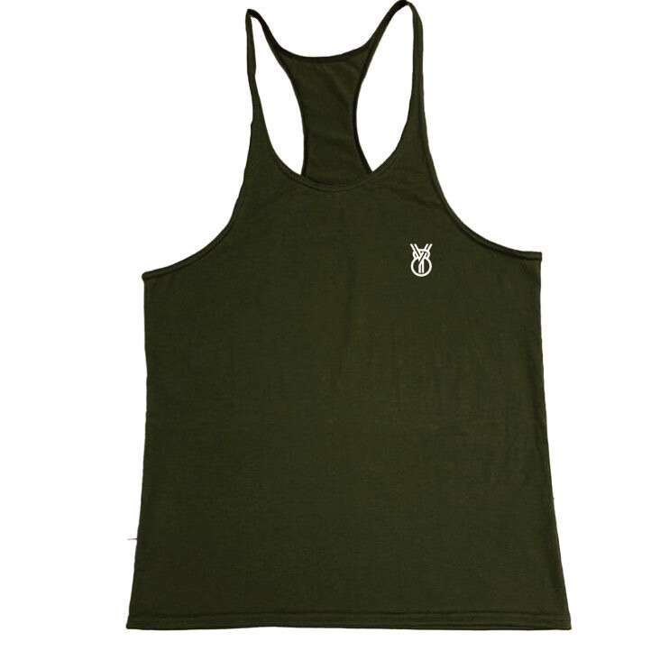 Bodybuilding Stringer Olive $10.00