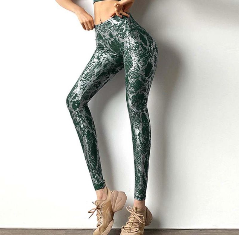 Metallic Print Leggings
