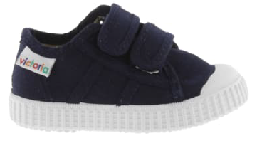 Victoria Velcro Shoes in Marino (Navy Blue), Size: 20