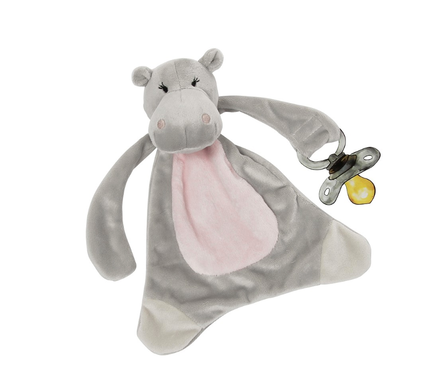 Hannah the Hippo Paci Blankie