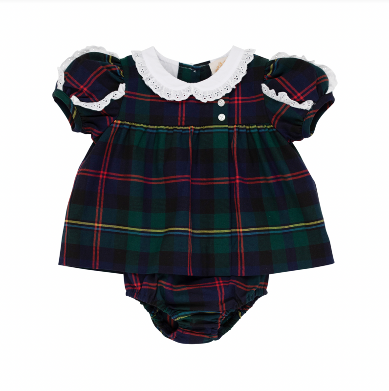 Mary Baker Bloomer Set In Horse Trail Tartan