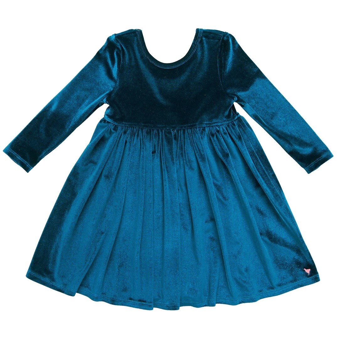 Midnight Velour Steph Dress, Size: 2Y