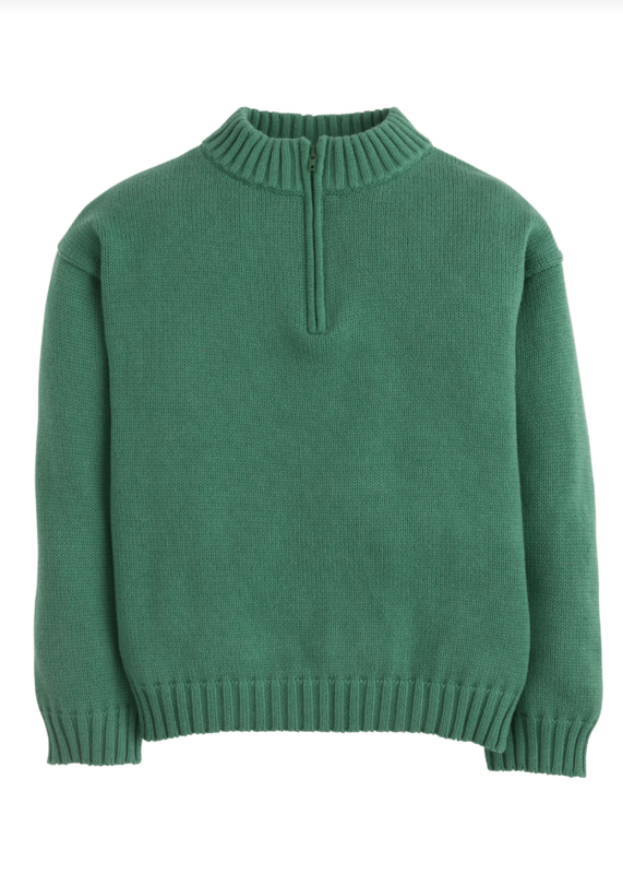 Hunter Green Quarter Zip Sweater