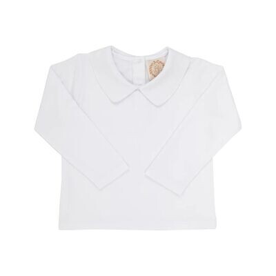 Peter Pan Shirt Long Sleeve White