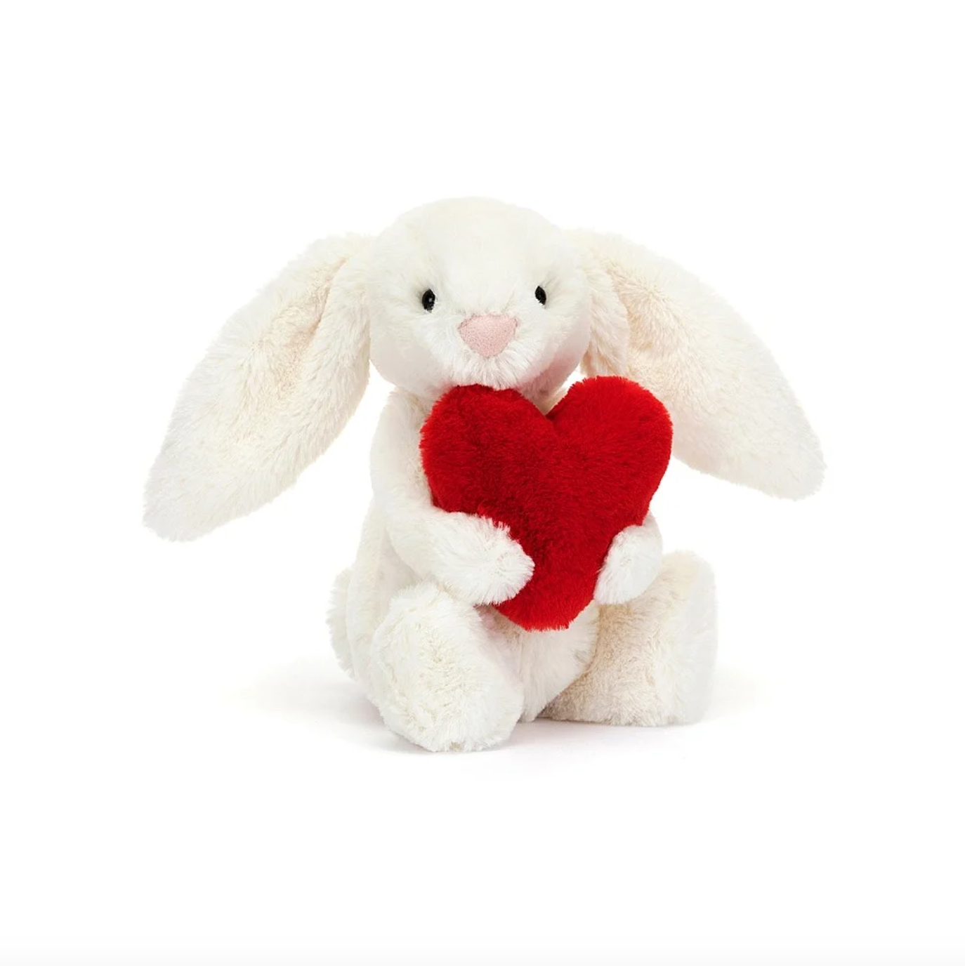 Little Bashful Red Love Heart Bunny