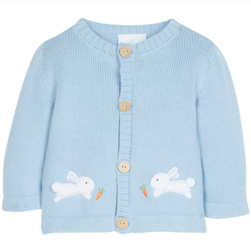 Blue Bunny Crochet Cardigan