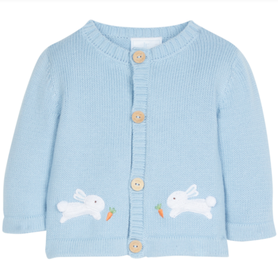 Blue Bunny Crochet Sweater
