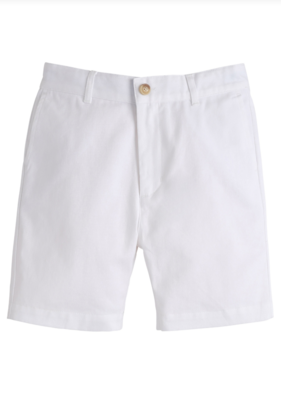 Classic White Twill Shorts