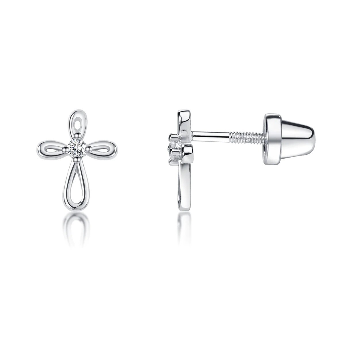 Infinity Cross Earrings