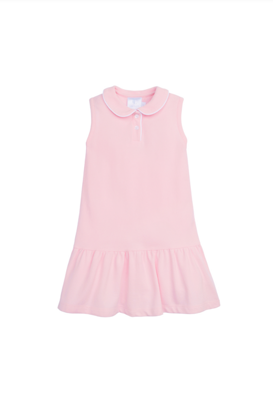 Light Pink Sleeveless Polo Dress