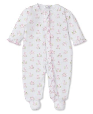Pink Cottontail Footie with Zipper