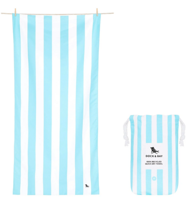 Quick Dry Kids Beach Towel Tulum Blue