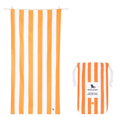 Quick Dry Beach Towel Ipanema Orange