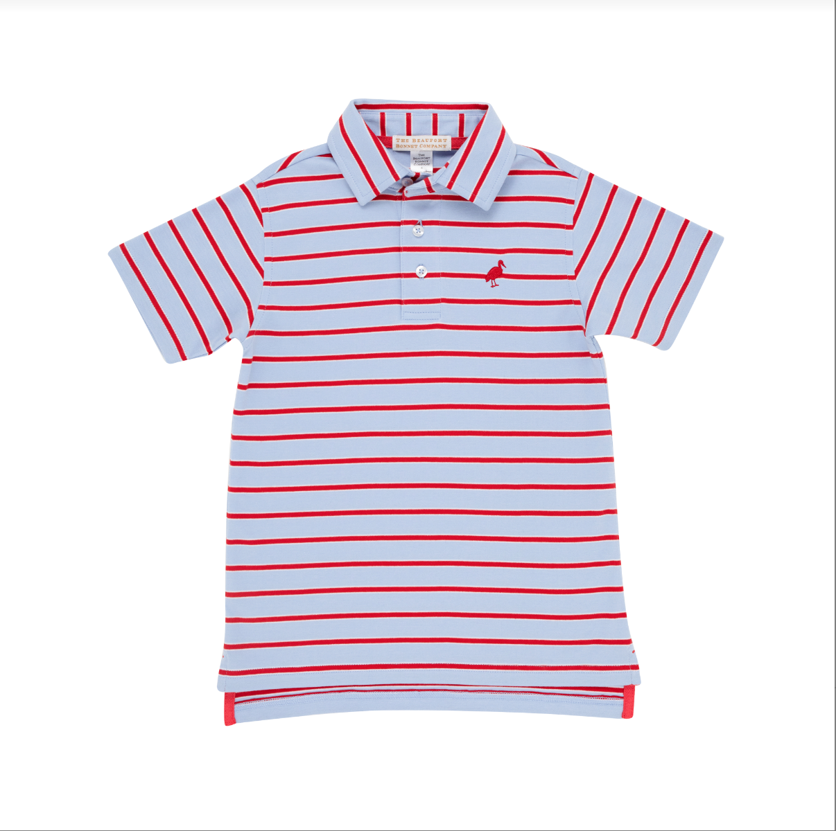 Broward Blue Stripe and Richmond Red Prim and Proper Short Sleeve Polo