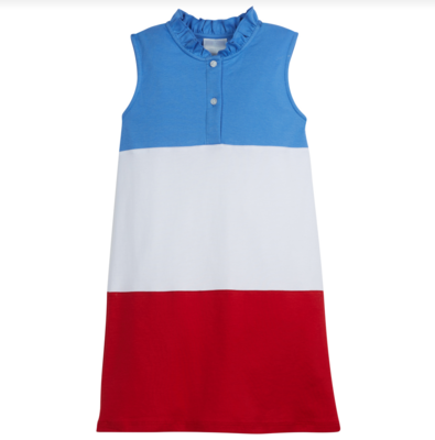 Regatta Color Block Hastings Polo Dress in Patriotic Stripes