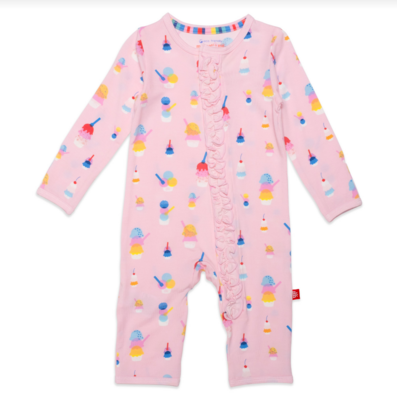 Pink Sundae Funday Magnetic Modal Coverall