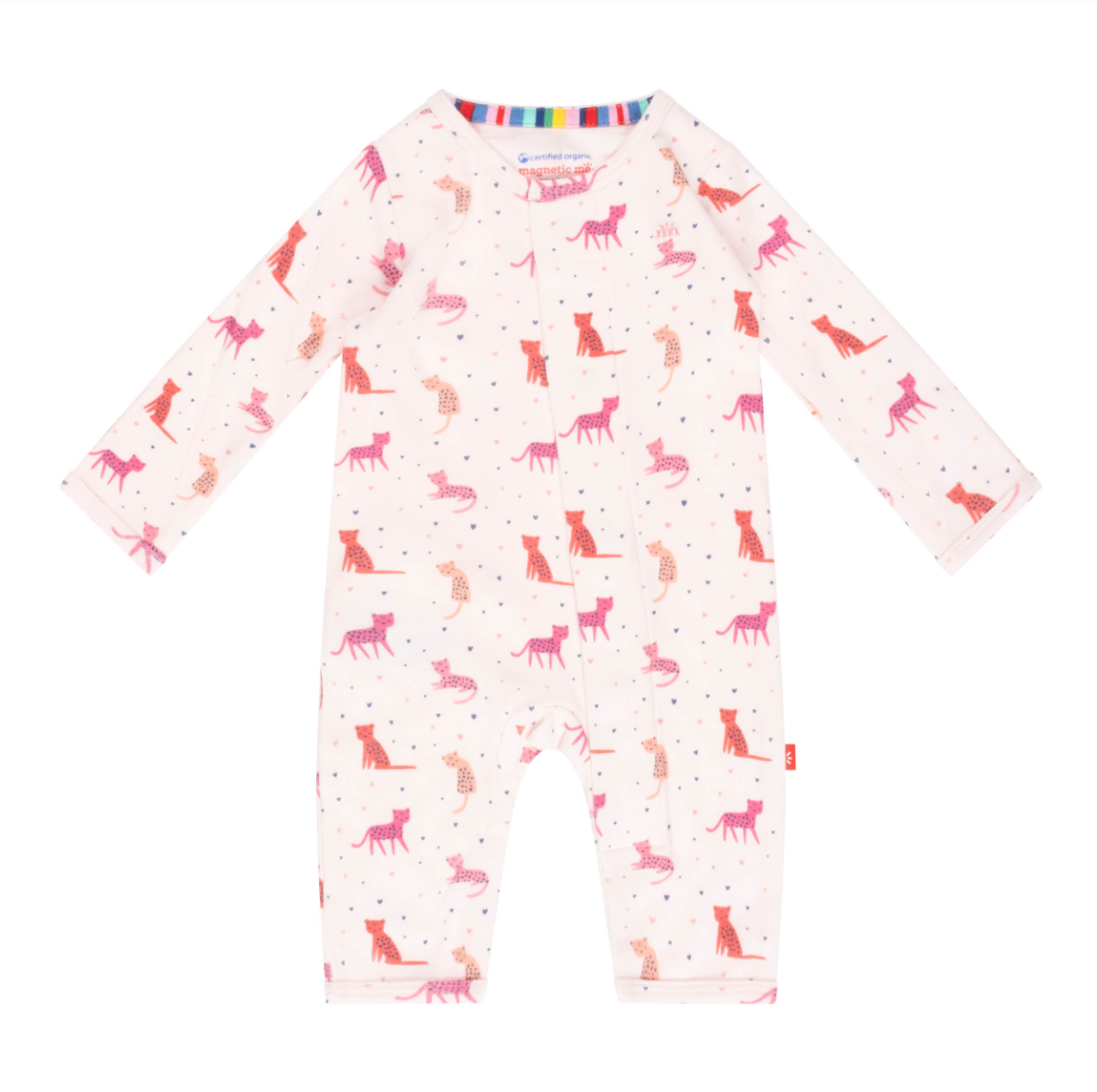 Cheetah Bonita Organic Cotton Magnetic Coverall