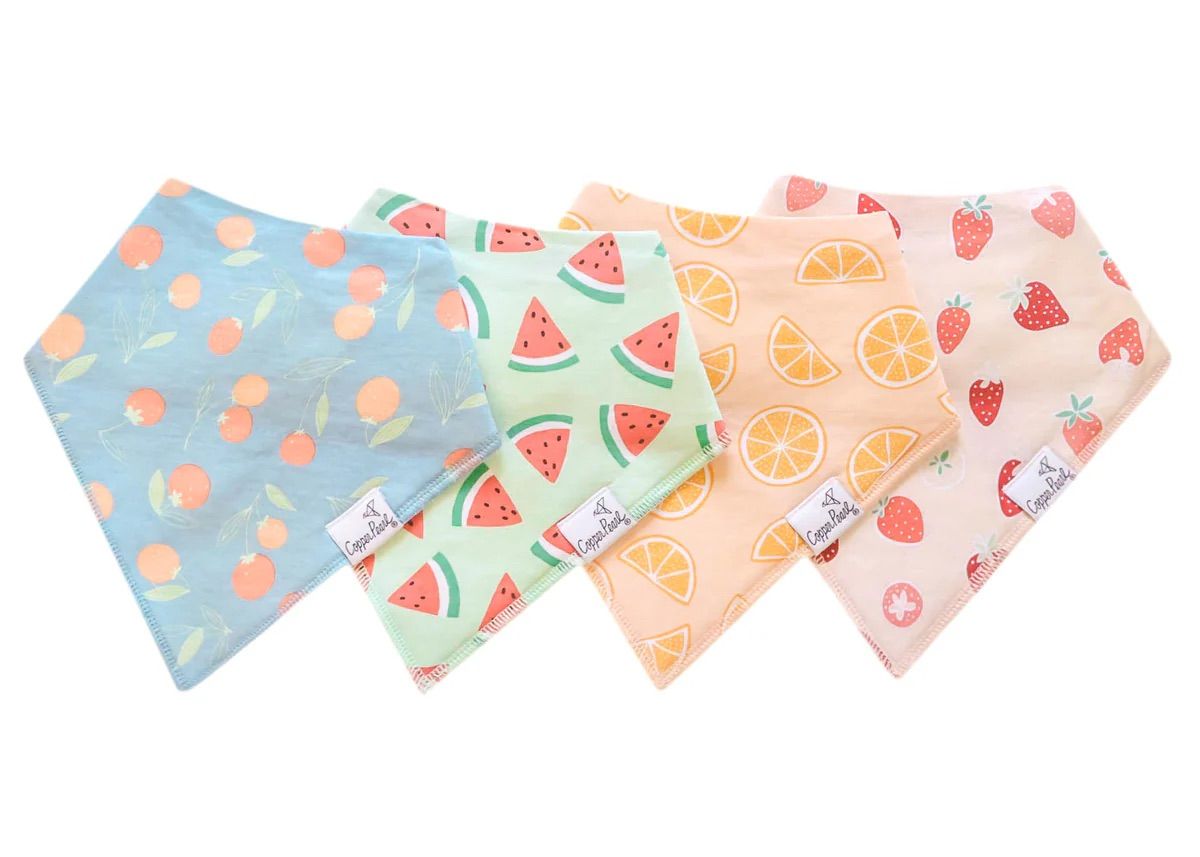 Clementine Baby Bandana Bibs