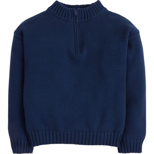 Navy Quarter Zip Sweater