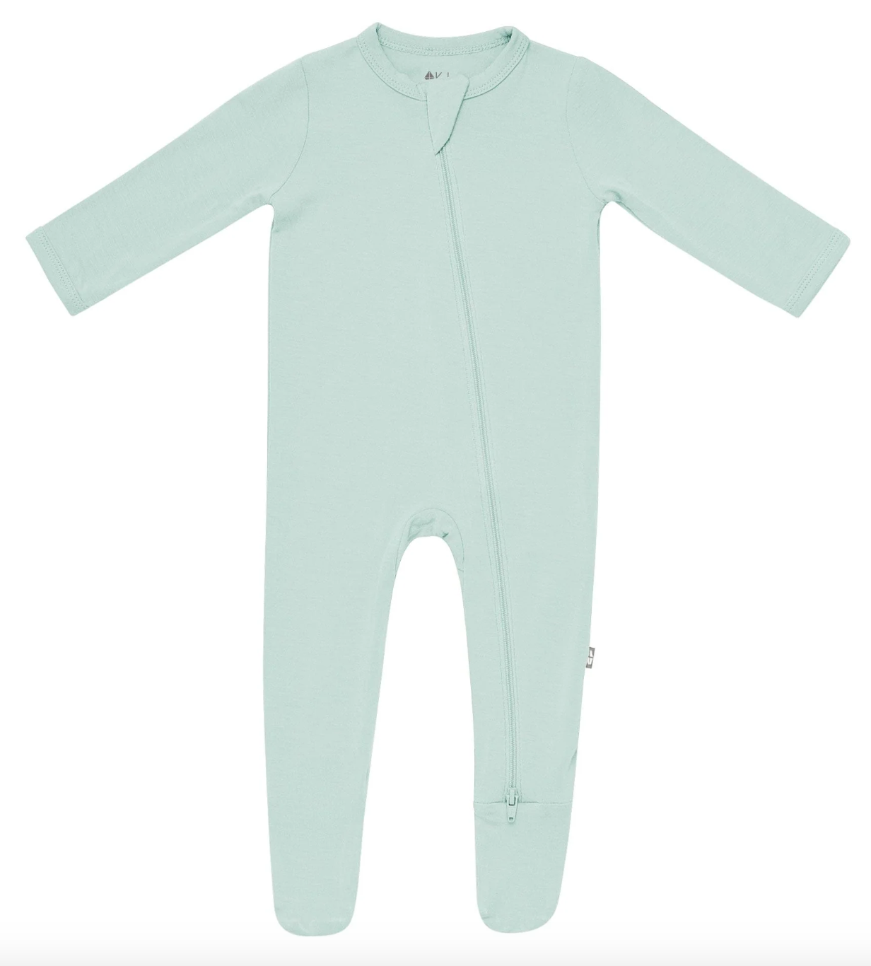 Zippered Footie in Sage