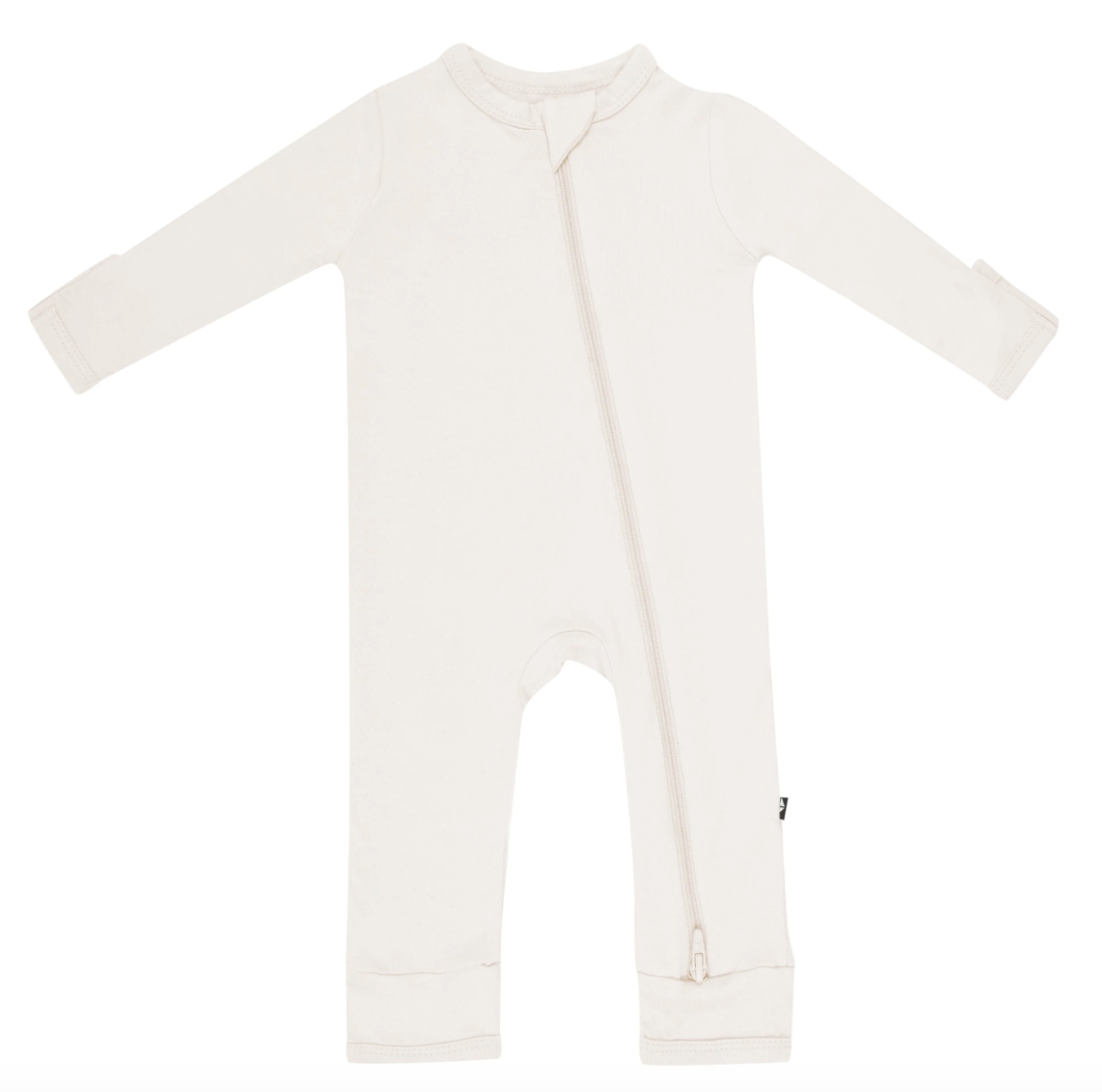 Zippered Romper in Oat