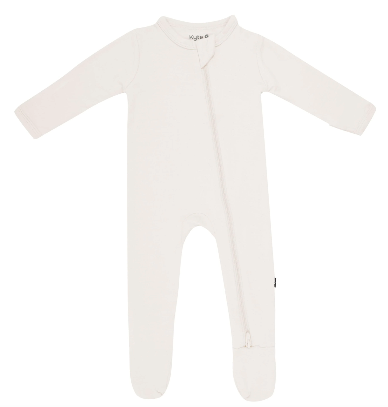 Zippered Footie in Oat