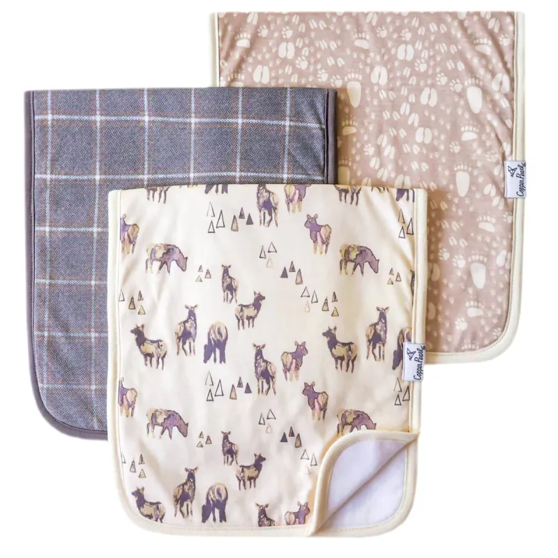 Premium Burp Cloths- Timber