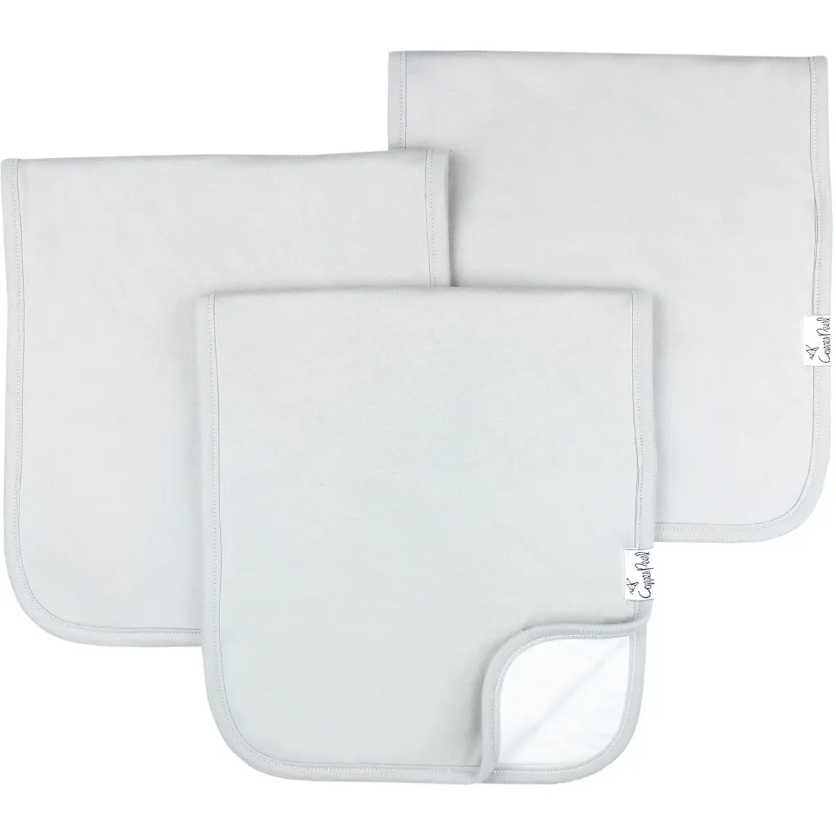 Premium Burp Cloths- Grey Basics