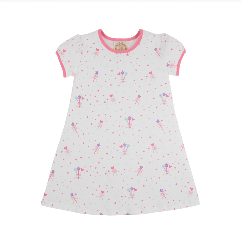 Penny's Play Dress in Fairy Dust Sprinkles and Romany Rose