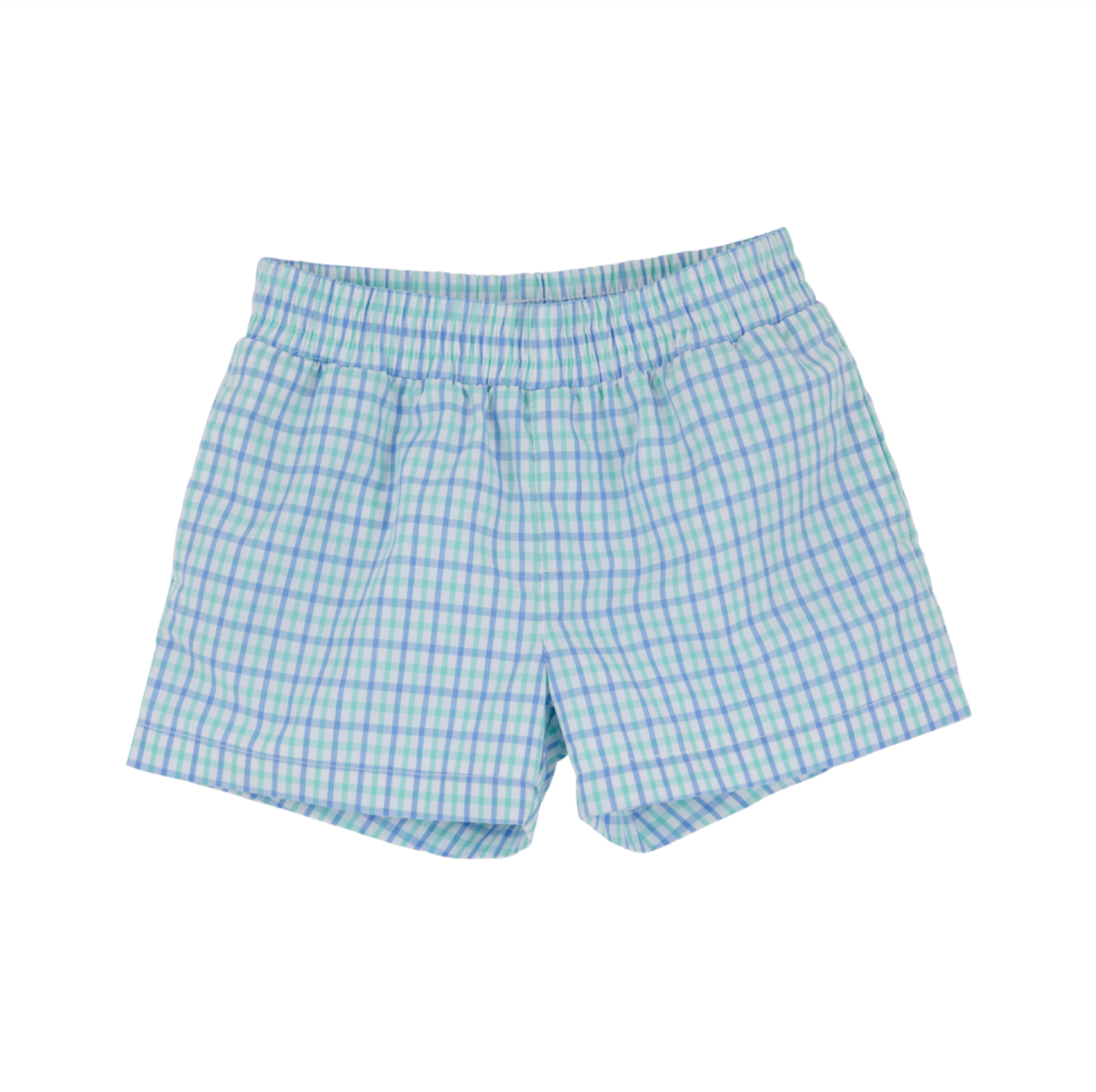 Sunrise Boulevard Blue and Turks Teal Chandler Check with Sunrise Boulevard Blue Sheffield Shorts- Twill