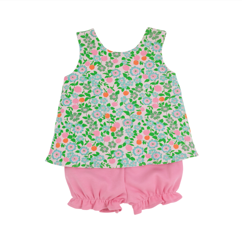 Bettye Bloomer Set-Pima in Natchez and Nectarines and Hamptons Hot Pink