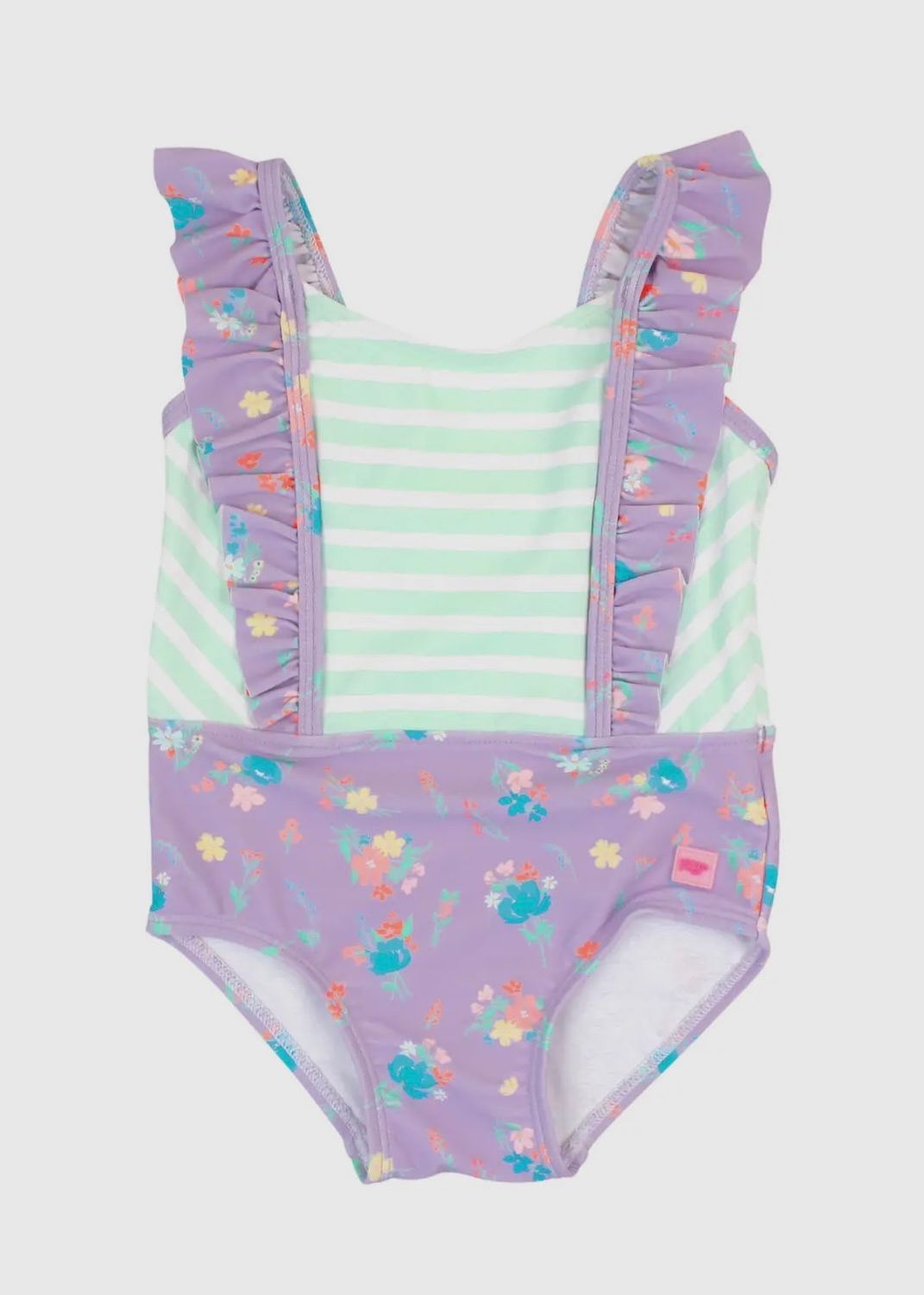 Purple Garden Pinafore One Piece