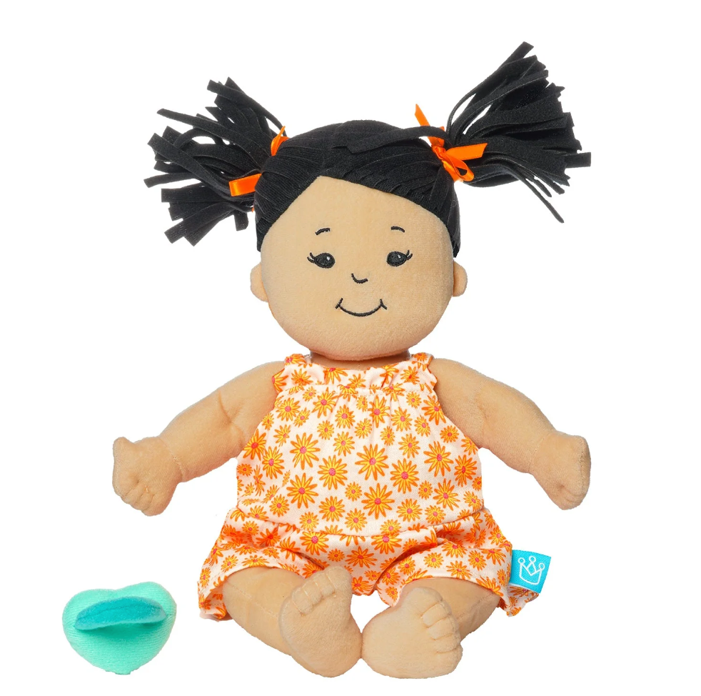 Baby Stella Beige with Brown Ponytails