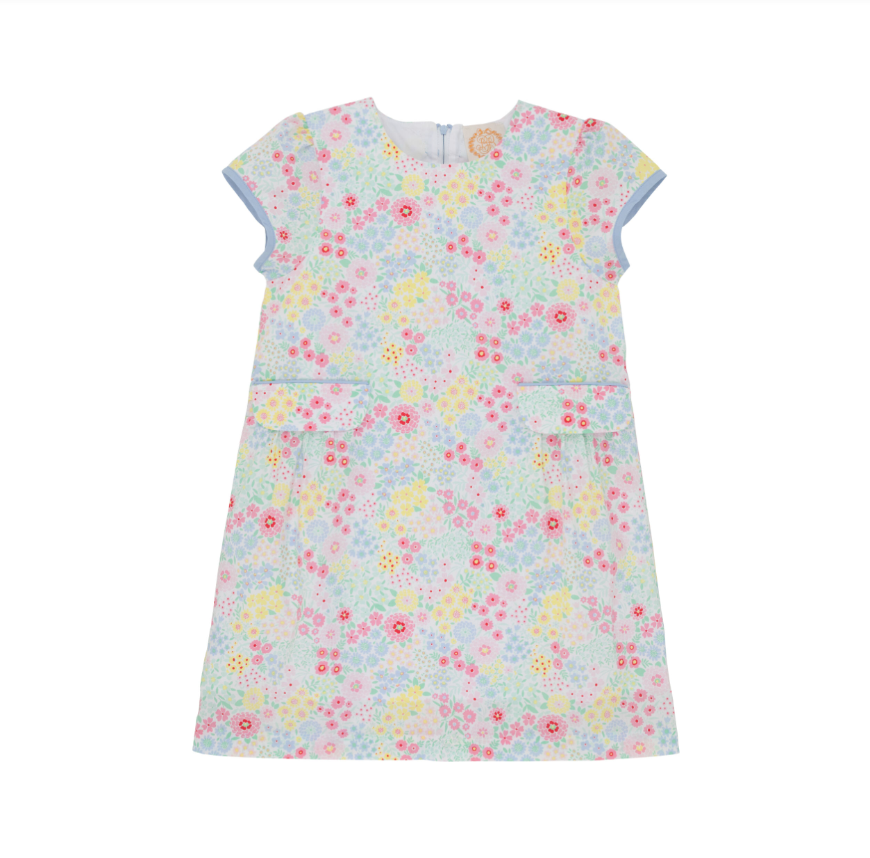Bette's Bow Dress in Merry Little Meadow and Beale Street Blue