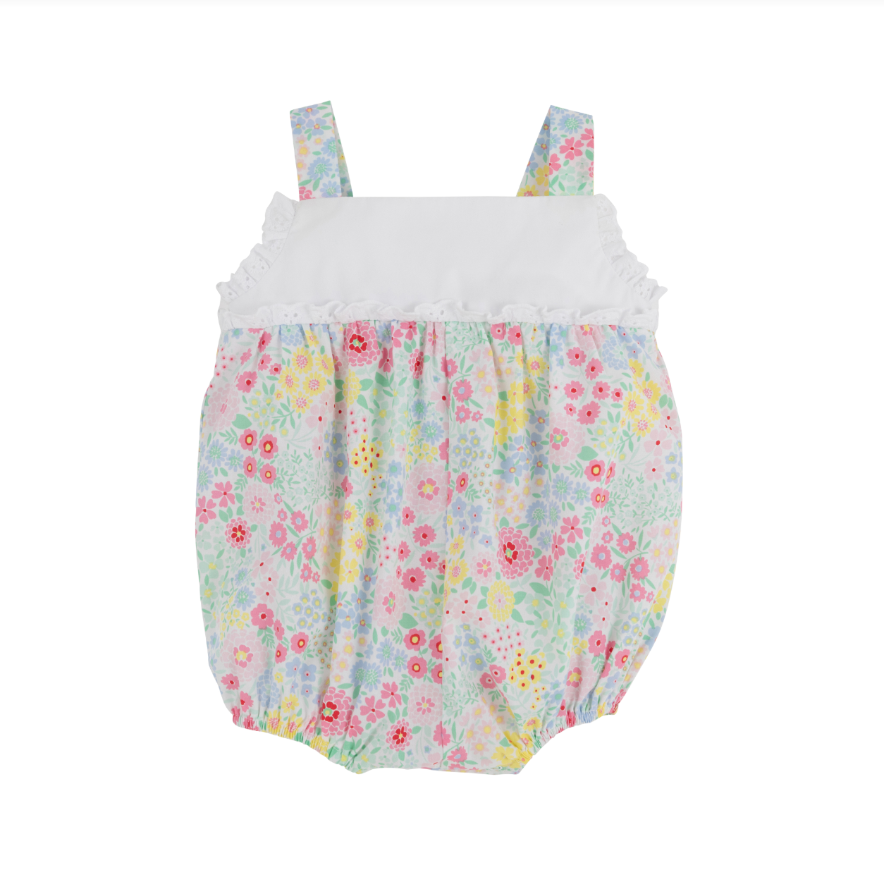 Bitsy Bubble in Broadcloth in Merry Little Meadow and Worth Avenue White