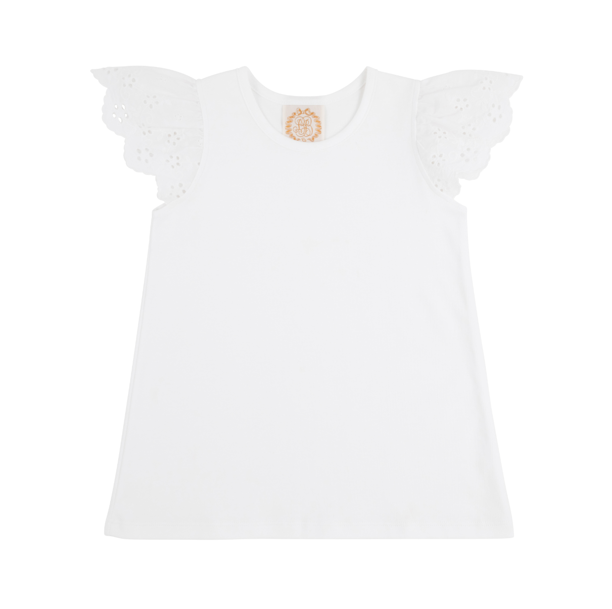 Ellens Eylet Top in Worth Avenue White