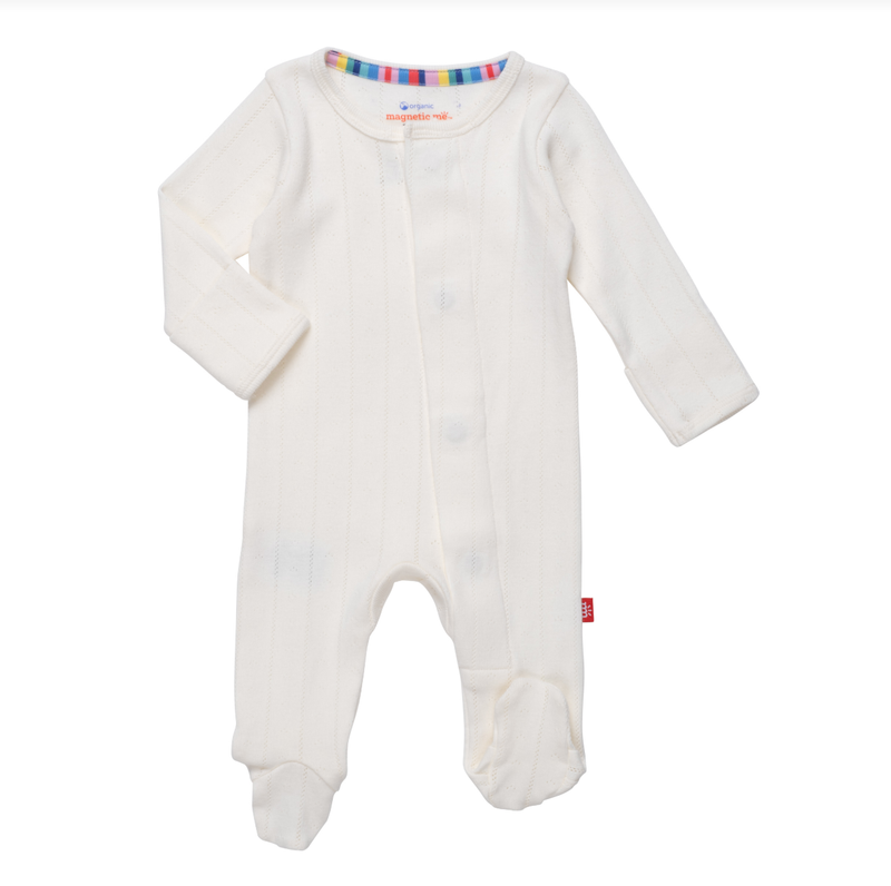 Love Lines Tofu Pointelle Footie
