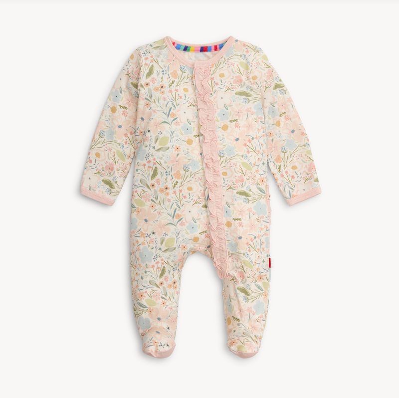 Charlotte Modal Magnetic Parent Favorite Footie With Ruffle