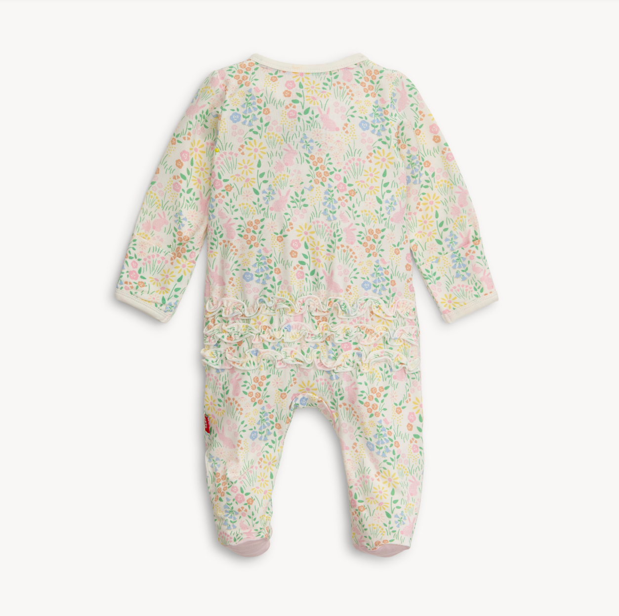 Hoppy Garden Modal Magnetic Parent Favorite Footie With Ruffle
