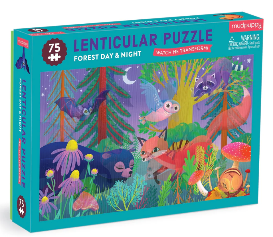 Forest Day and Night 75-Piece Lenticular Puzzle